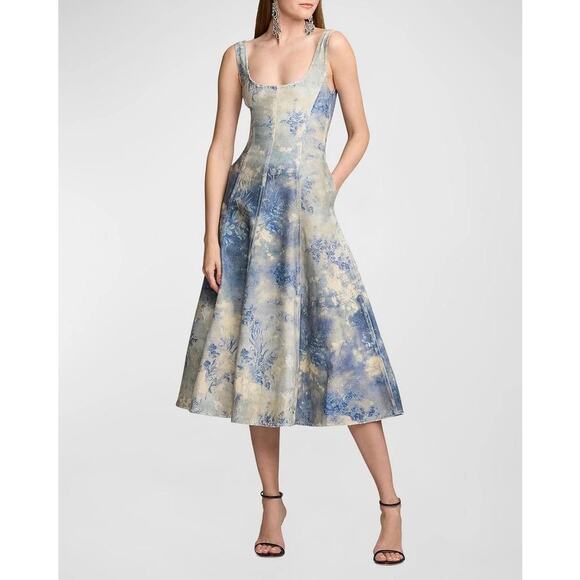 Ralph Lauren  collection Tarian Denim Sleeveless Day dress US10 - Picture 3 of 8